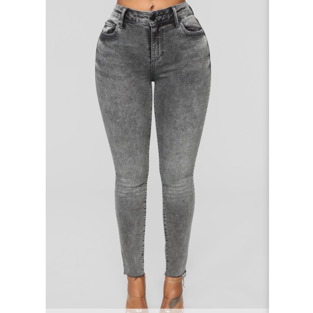 Fashion Nova Jeans- Charcoal